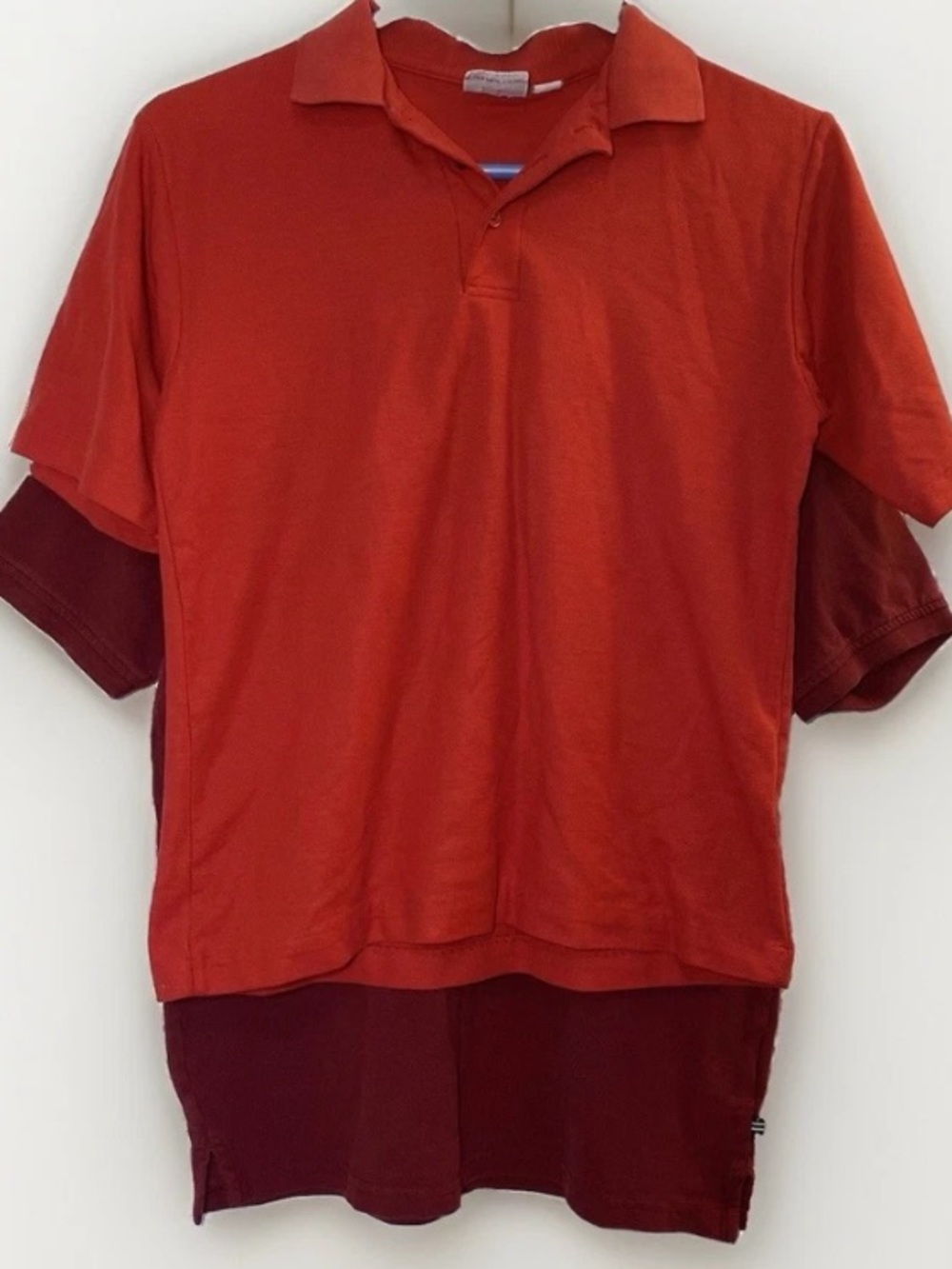 Nautica Boys Large 14/16 Red Polo Shirts Elderwear School Uniform Youth Lot Of 2